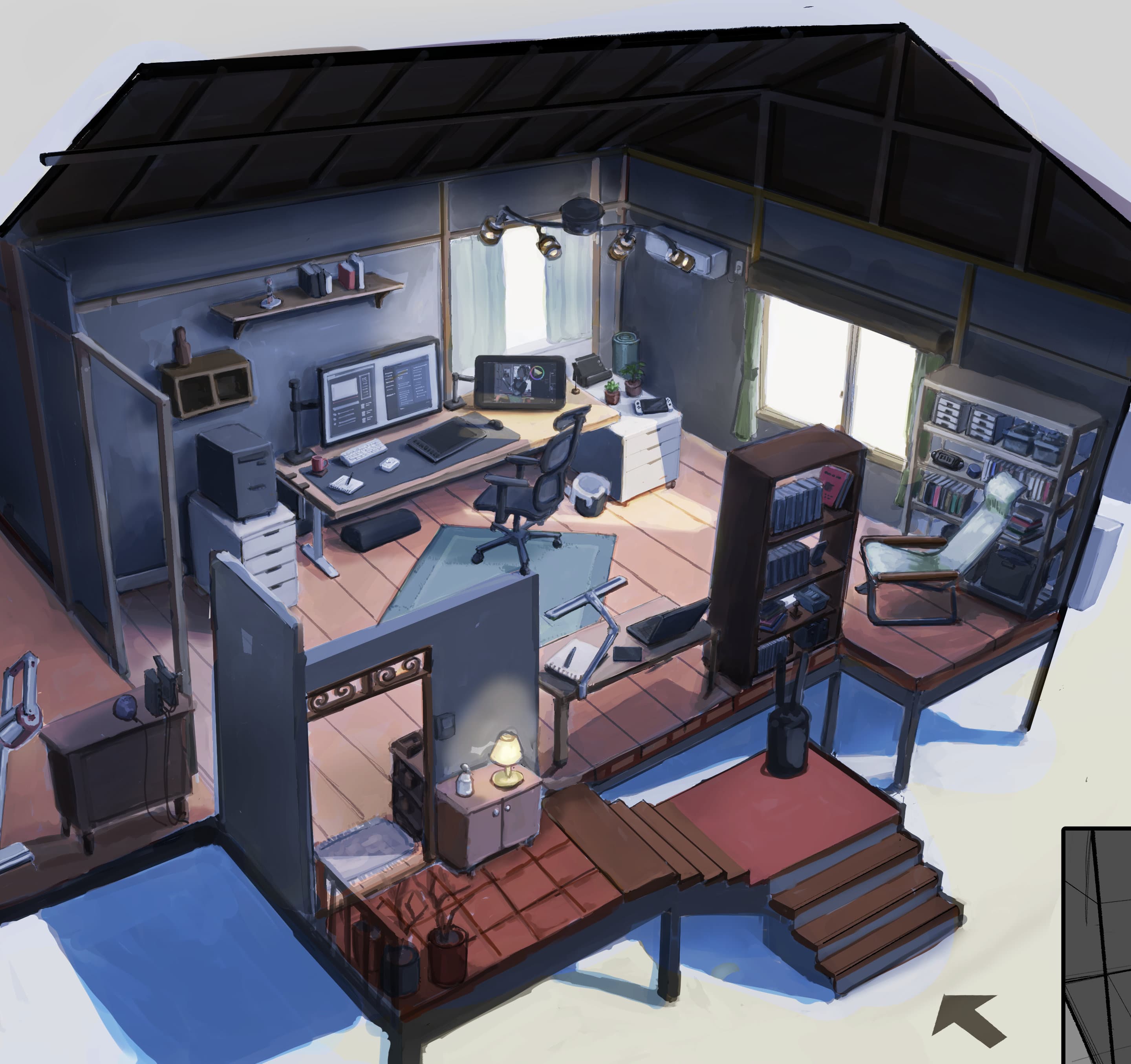 リモートワーカーの部屋